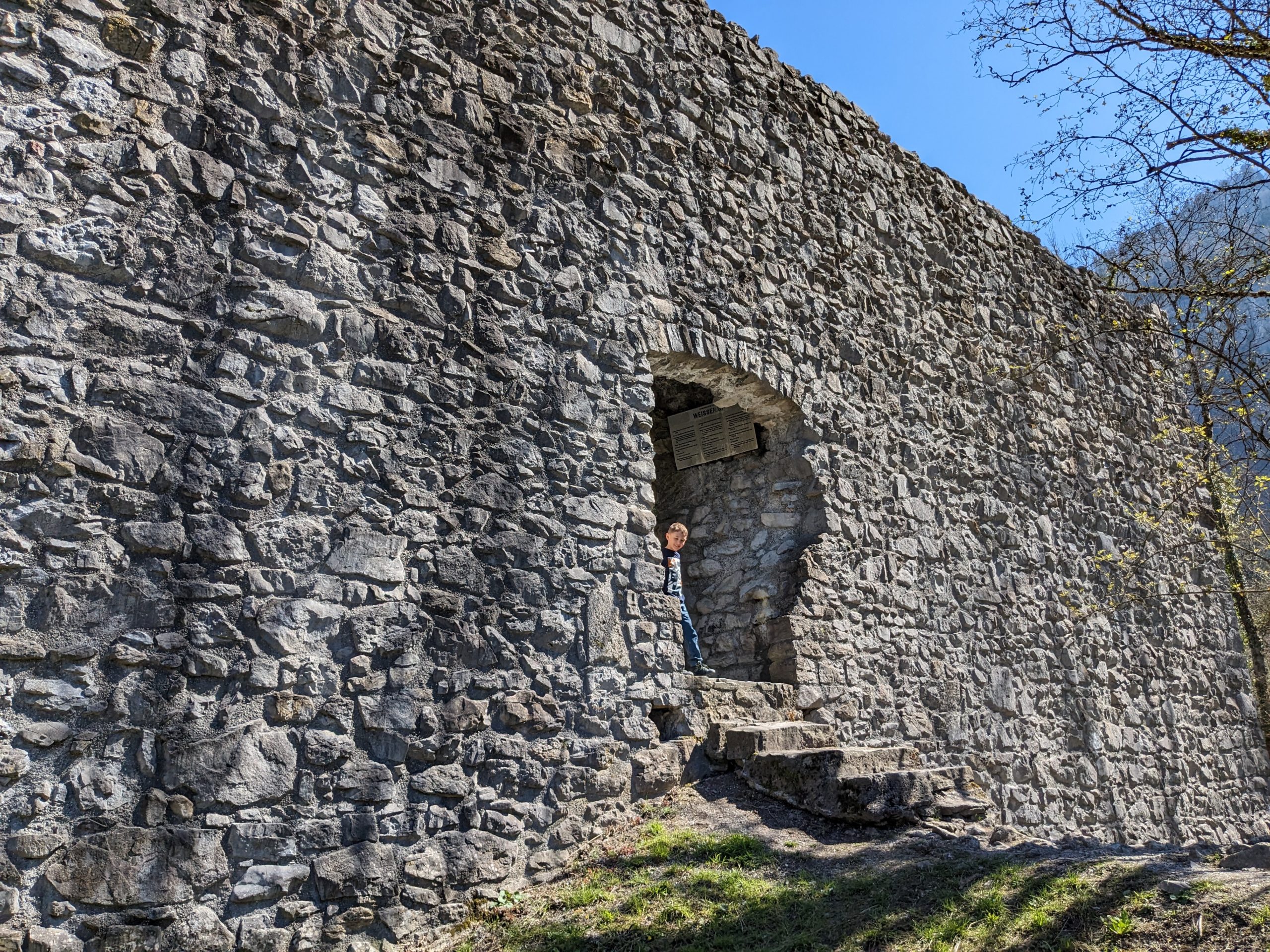 Ruine Weissenau und Naturschutzgebiet